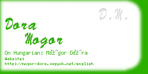 dora mogor business card